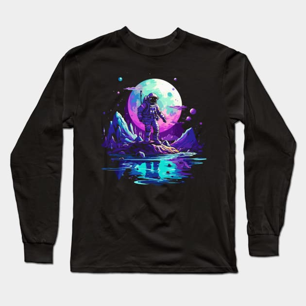 astronaut in planet Long Sleeve T-Shirt by legend